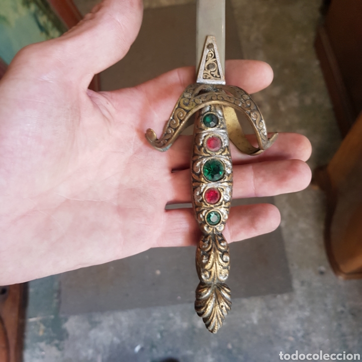Antig&uuml;edades: ESPADA DECORACION TOLEDO 49 CM - Foto 6