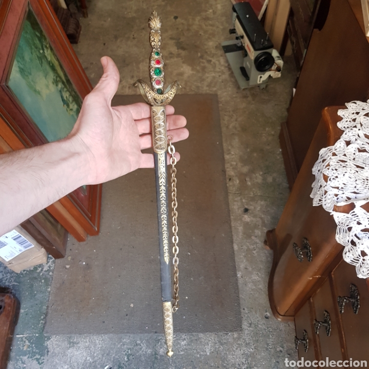 Antig&uuml;edades: ESPADA DECORACION TOLEDO 49 CM - Foto 11