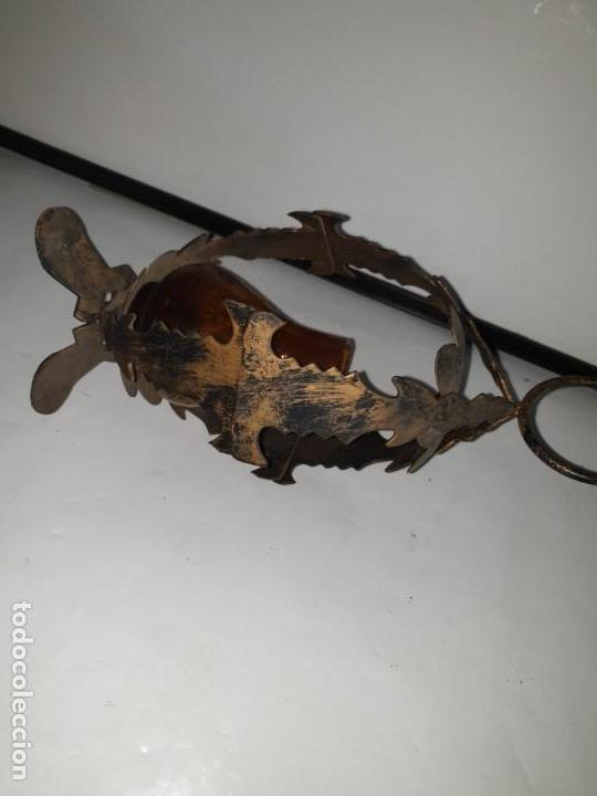 Antig&uuml;edades: Farol forja porta vela - Foto 7
