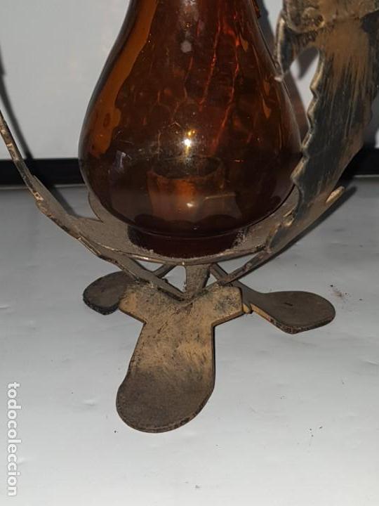 Antig&uuml;edades: Farol forja porta vela - Foto 5