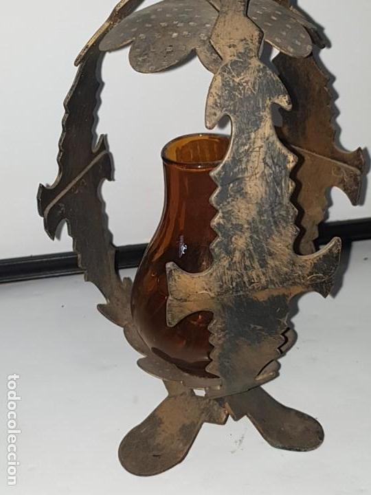 Antig&uuml;edades: Farol forja porta vela - Foto 11