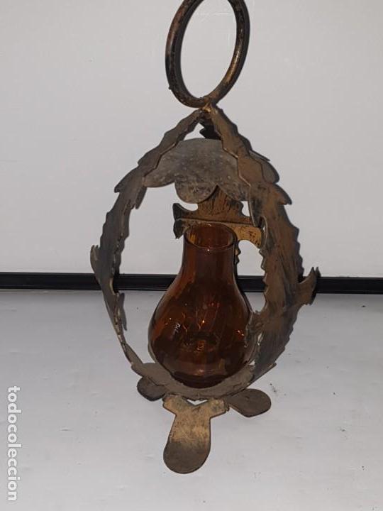 Antig&uuml;edades: Farol forja porta vela - Foto 15