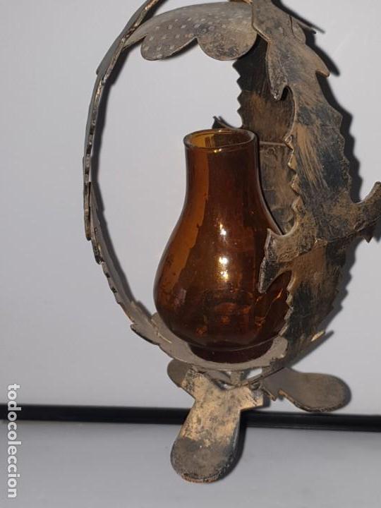 Antig&uuml;edades: Farol forja porta vela - Foto 10