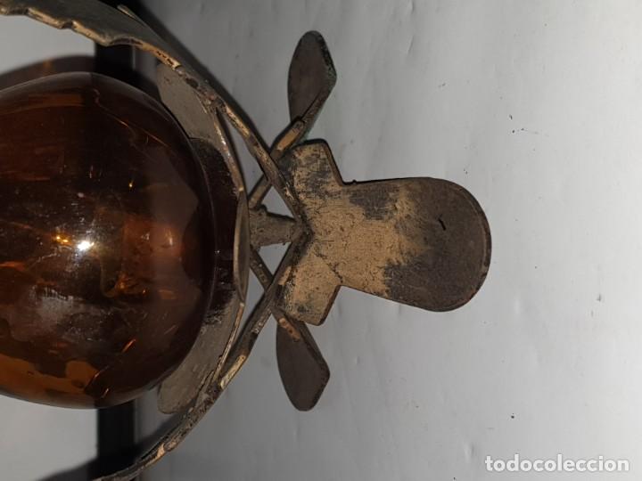 Antig&uuml;edades: Farol forja porta vela - Foto 16