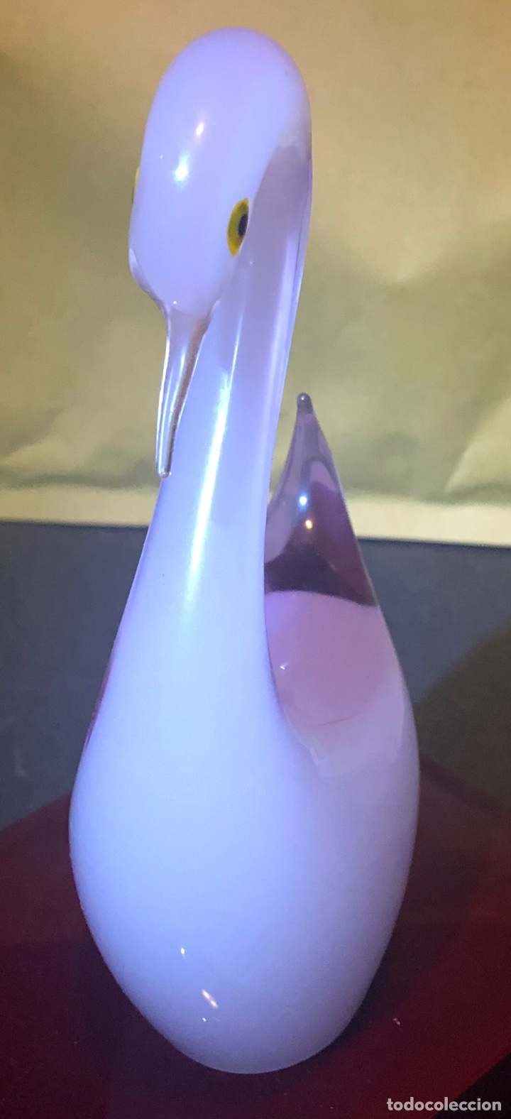 Antig&uuml;edades: Bonito cisne en Cristal de murano - Foto 2
