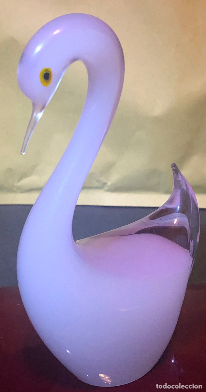 Antig&uuml;edades: Bonito cisne en Cristal de murano - Foto 3