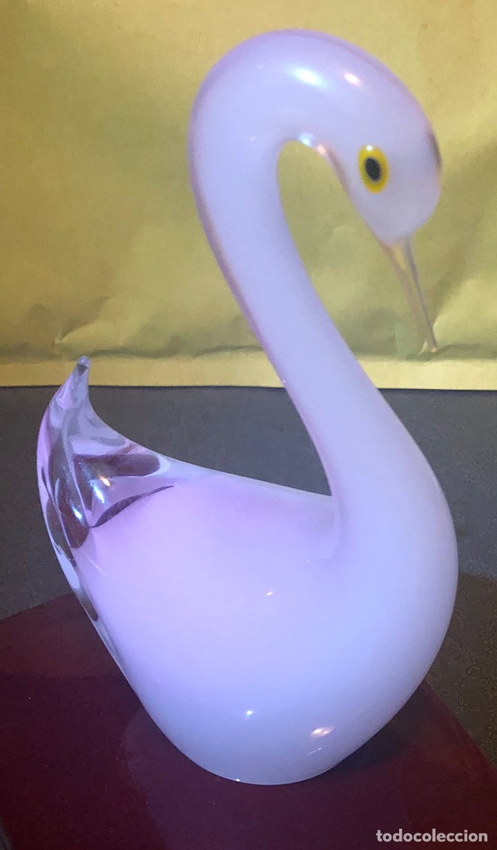 Antig&uuml;edades: Bonito cisne en Cristal de murano - Foto 6