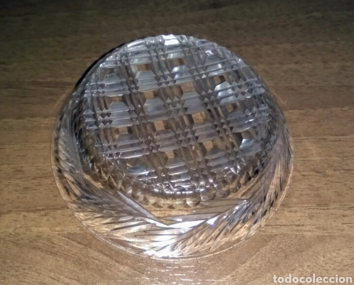Antig&uuml;edades: Platito de cristal tallado - Foto 2
