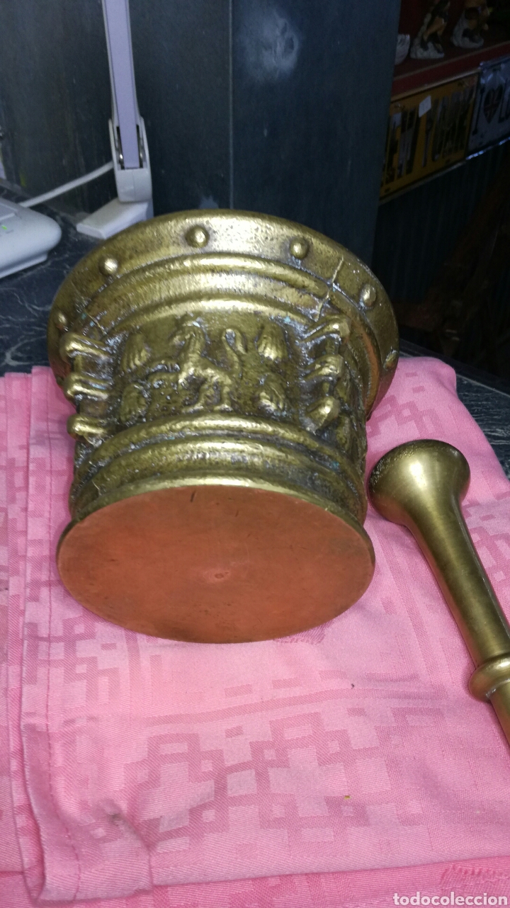 Antig&uuml;edades: Almirez o mortero de bronce - Foto 4