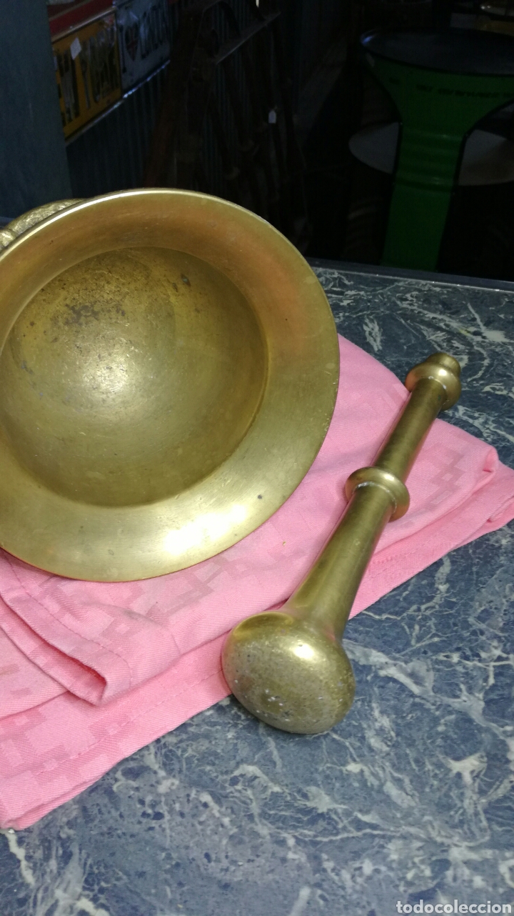 Antig&uuml;edades: Almirez o mortero de bronce - Foto 6