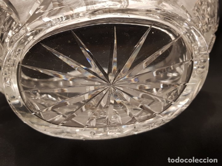 Antig&uuml;edades: Gran cesto cristal bohemia. - Foto 4