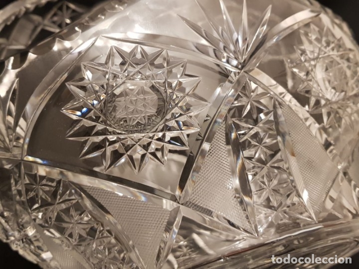 Antig&uuml;edades: Gran cesto cristal bohemia. - Foto 5