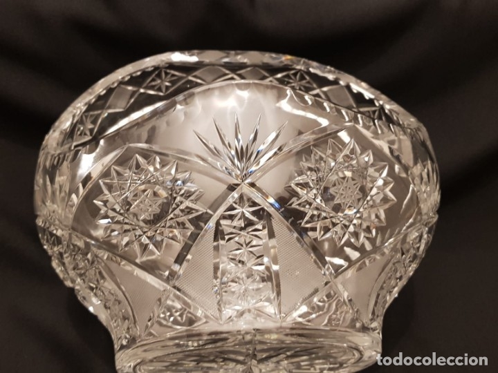 Antig&uuml;edades: Gran cesto cristal bohemia. - Foto 8