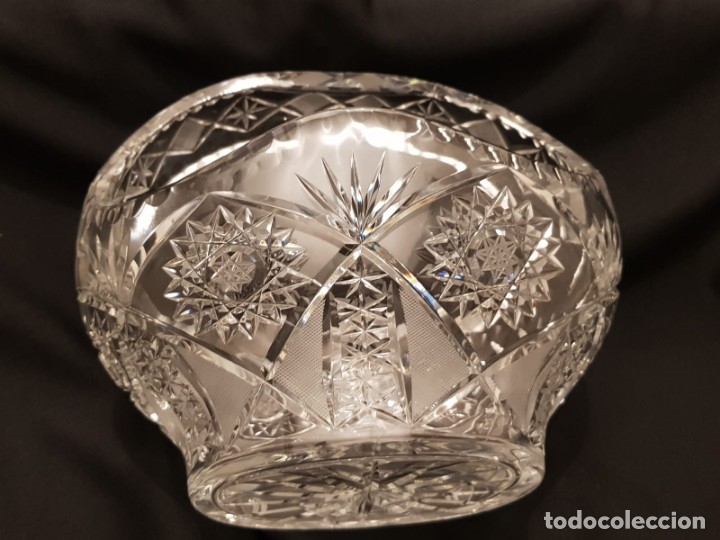 Antig&uuml;edades: Gran cesto cristal bohemia. - Foto 7