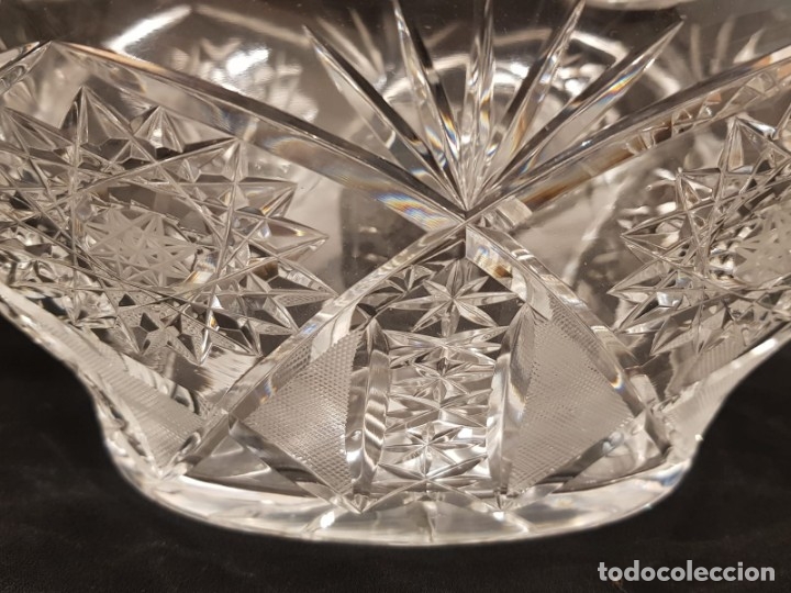 Antig&uuml;edades: Gran cesto cristal bohemia. - Foto 9