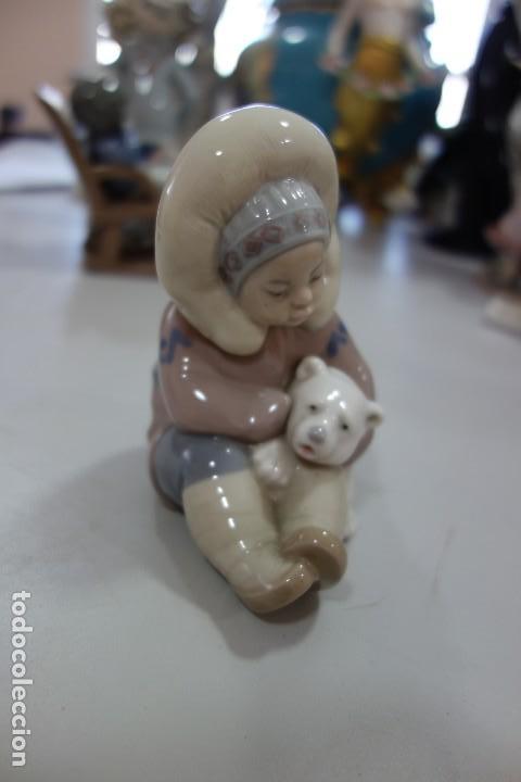 Antig&uuml;edades: Ni&ntilde;o con oso de LLADRO - Foto 1