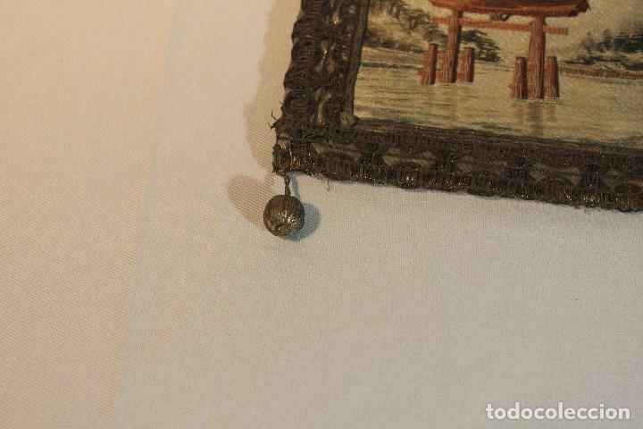 Antig&uuml;edades: CUADRO BORDADO JAPON - Foto 3