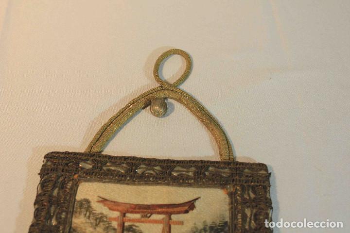 Antig&uuml;edades: CUADRO BORDADO JAPON - Foto 4