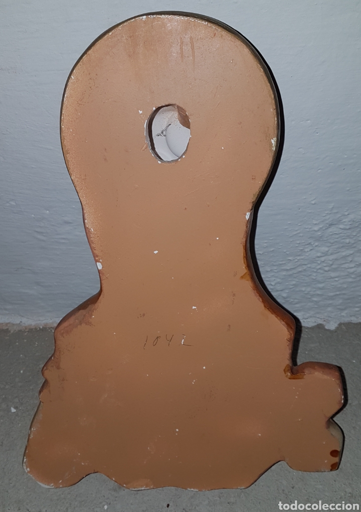 Antig&uuml;edades: Antigua imagen Virgen sagrado coraz&oacute;n - Foto 2