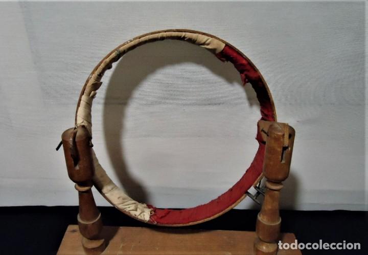Antigüedades: Antiguo bastidor bordador de madera - Foto 5 - 164604466