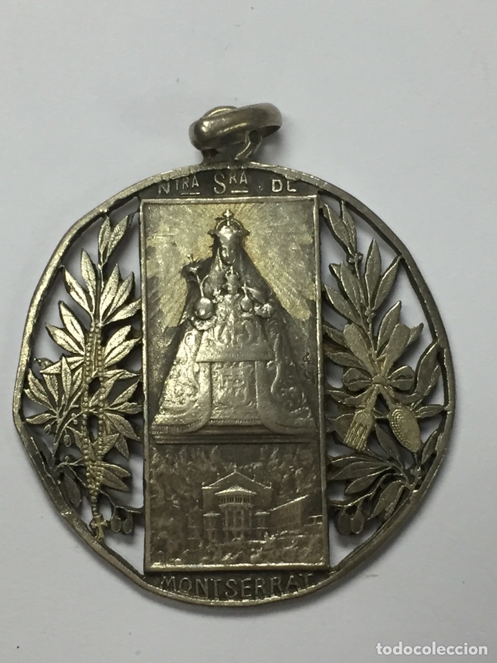 Antig&uuml;edades: Medalla de nuestra se&ntilde;ora de Monserrat - Foto 1