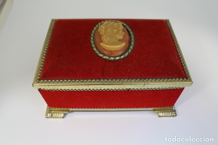 Antig&uuml;edades: caja joyero con camafeo - Foto 5