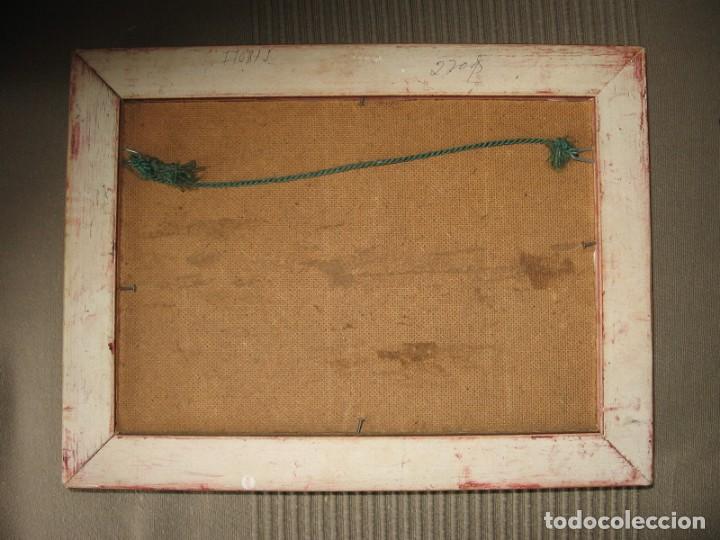 Antig&uuml;edades: Marco antiguo con l&aacute;mina. - Foto 3