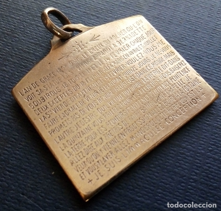 Antig&uuml;edades: MEDALLA VIRGEN DE LOURDES - Foto 2