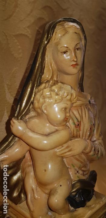 Antig&uuml;edades: BUSTO  VIRGEN  CON  NI&Ntilde;O - Foto 3