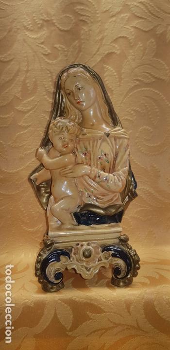 Antig&uuml;edades: BUSTO  VIRGEN  CON  NI&Ntilde;O - Foto 1