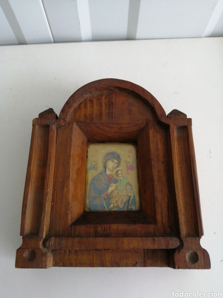Antig&uuml;edades: Devocionario virgen con ni&ntilde;o - Foto 1
