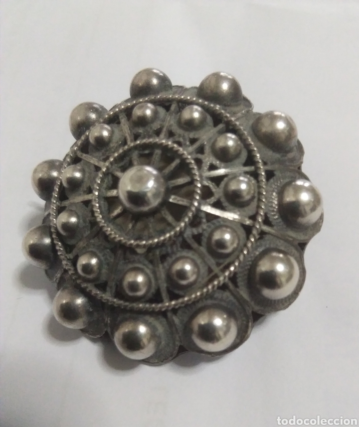 Antig&uuml;edades: Antiguo broche regional en plata - Foto 5