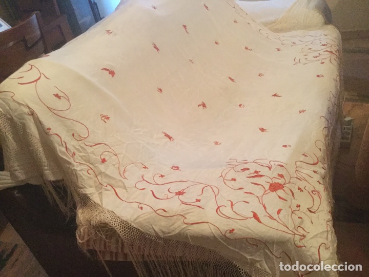 Antig&uuml;edades: Elegante mant&oacute;n de manila - Foto 5