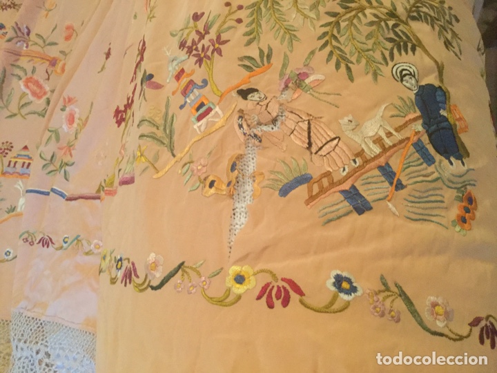 Antig&uuml;edades: Mant&oacute;n de Manila siglo XIX - Foto 13