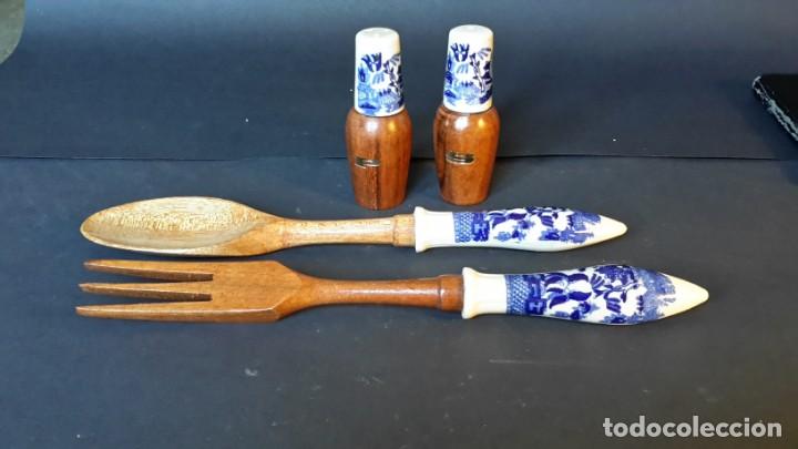 Antig&uuml;edades: Antiguo juego de cubiertos para ensalada - Foto 1