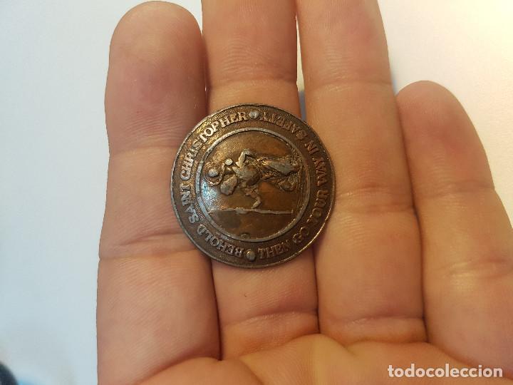 Antig&uuml;edades: MEDALLA RELIGIOSA ANTIGUA DE BRONCE - Foto 1