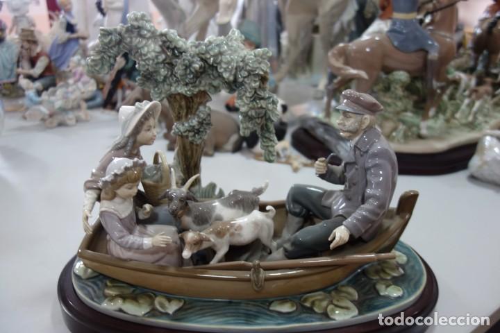 Antig&uuml;edades: Cruzando el r&iacute;o, LLADRO en perfecto estado - Foto 1