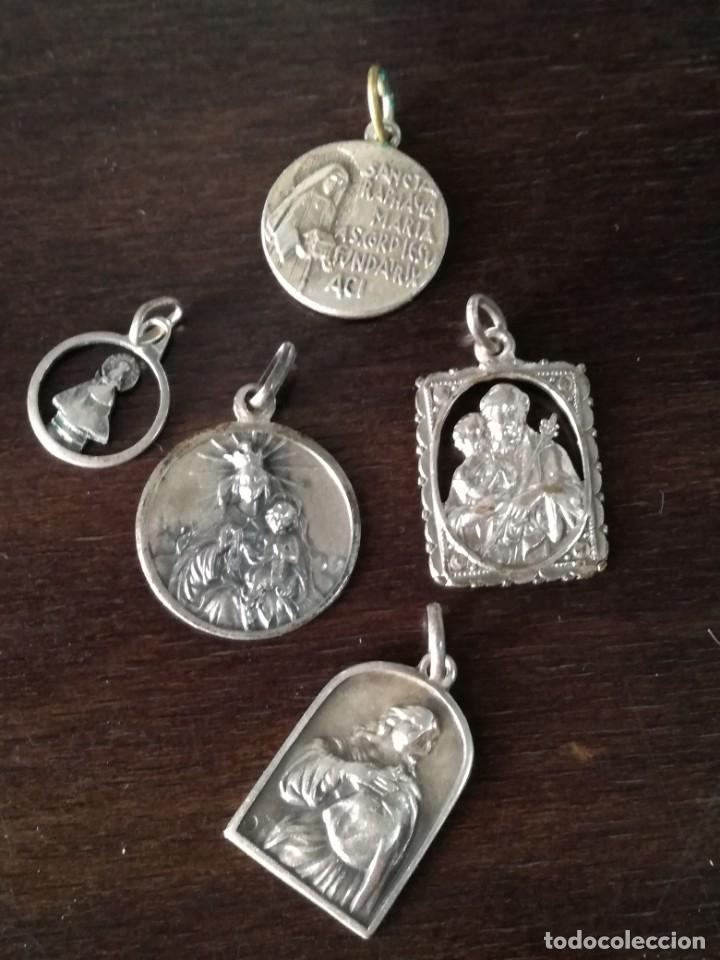 Antig&uuml;edades: Lote de 5 medallas de plata. - Foto 1