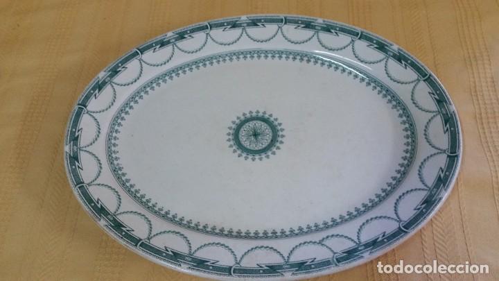 Antig&uuml;edades: Gran bandeja de porcelana inglesa - Foto 1