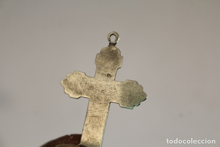 Antig&uuml;edades: cruz de caliz en plata de ley - Foto 3