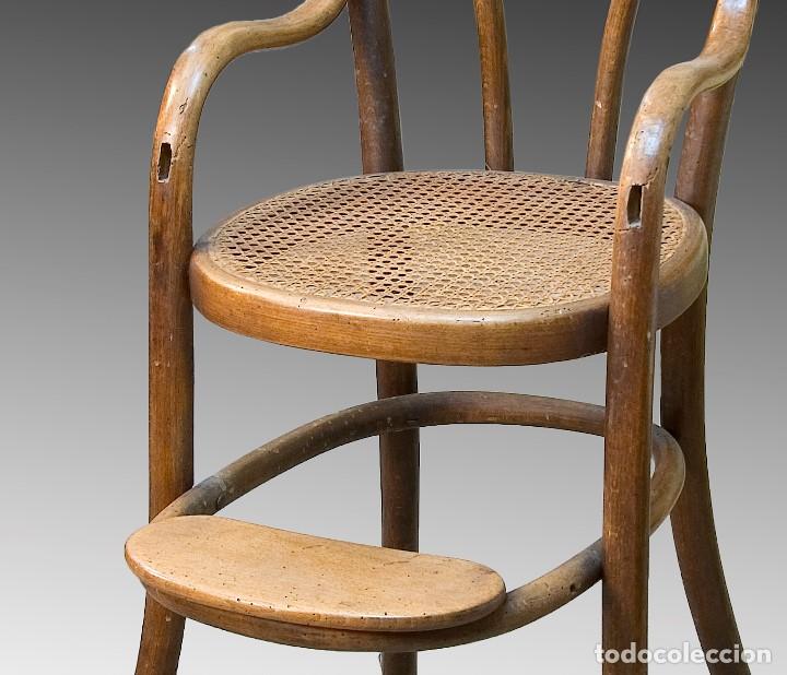 Antig&uuml;edades: Silla infantil. Madera. Siglo XIX. - Foto 3