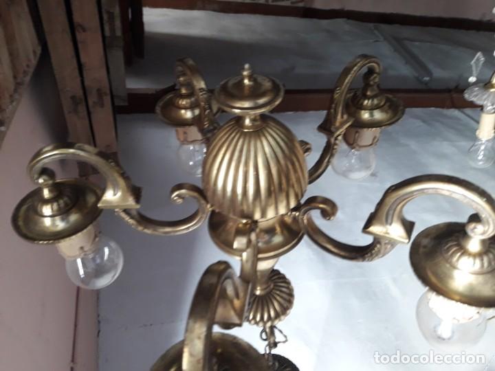 Antig&uuml;edades: Lampara peque&ntilde;a  bronce - Foto 2