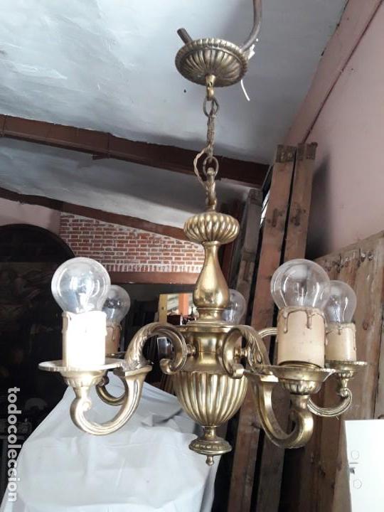 Antig&uuml;edades: Lampara peque&ntilde;a  bronce - Foto 1