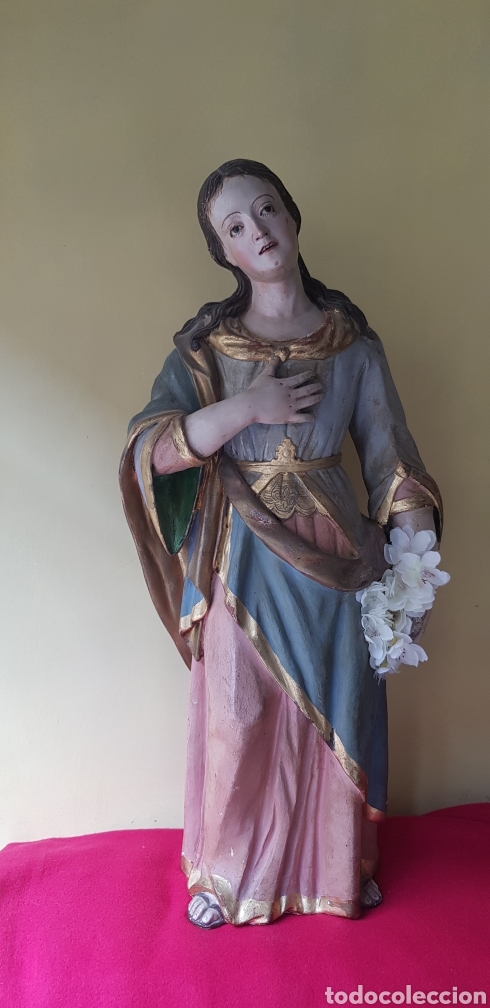 Antig&uuml;edades: Virgen de terracota - Foto 1