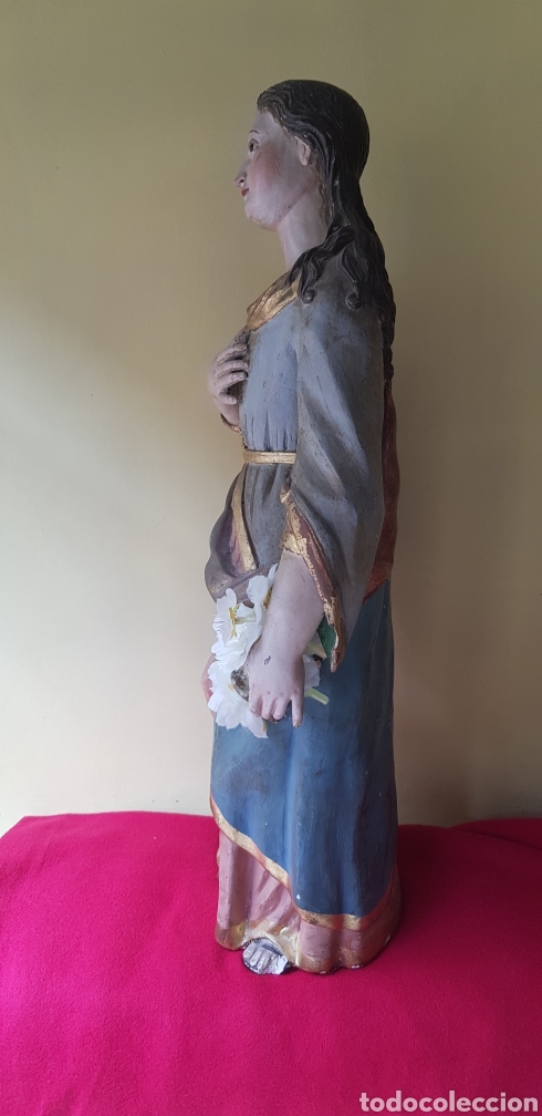 Antig&uuml;edades: Virgen de terracota - Foto 2