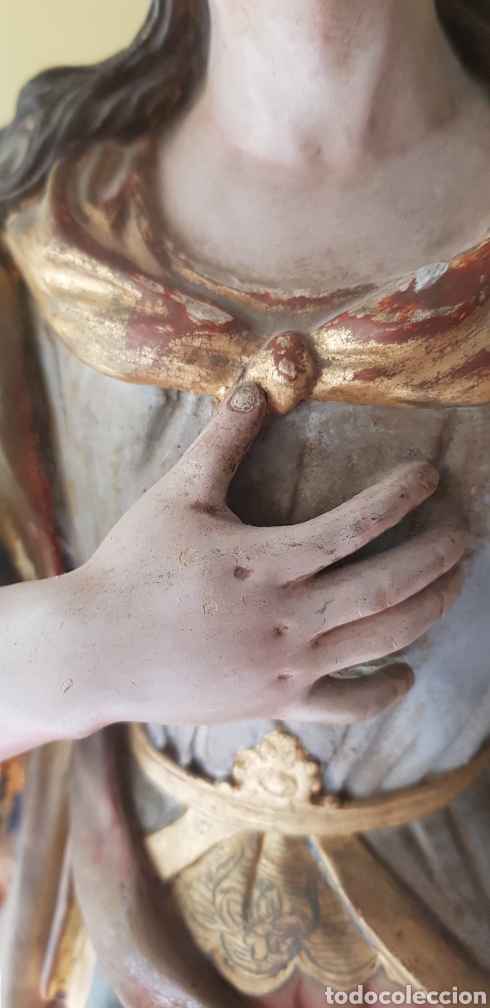 Antig&uuml;edades: Virgen de terracota - Foto 7