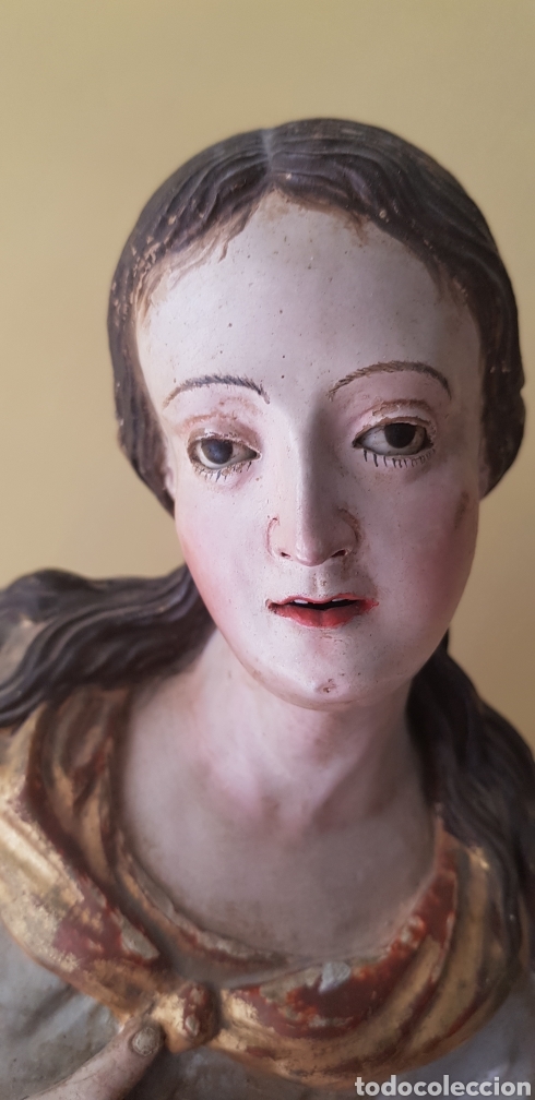 Antig&uuml;edades: Virgen de terracota - Foto 8