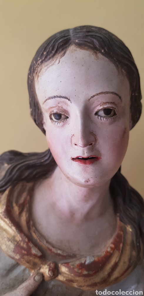 Antig&uuml;edades: Virgen de terracota - Foto 9