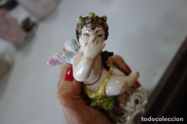 Antig&uuml;edades: Comiendo uvas, angel ,marca ilegible - Foto 5