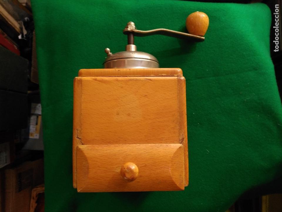 Antiguidades: ANTIGUO MOLINILLO DE CAF&Eacute; EN MADERA A&Ntilde;OS 30  FUNCIONANDO  ORIGINAL